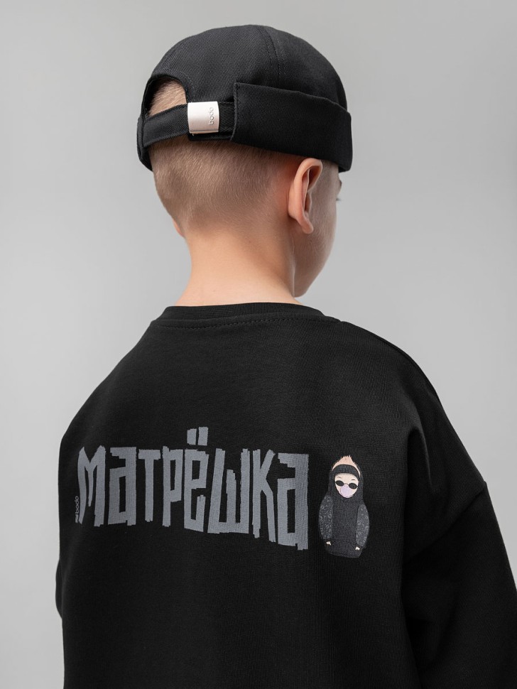 Футболка 4-460MU черный (серый) Bodo