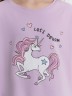Комплект домашний для девочек лиловый с принтом и надписью "let's dream" 567727 Mark Formelle