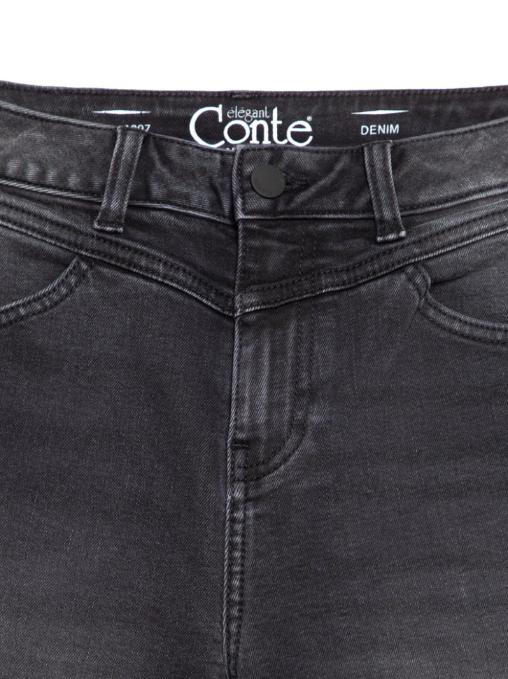 CONTE CON-314 Eco-friendly джинсы Mom Fit с высокой посадкой и кокеткой