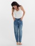 Брюки женские джинсовые mom fit синие 2024-DTW404-1 Mark Formelle