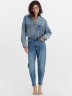 Брюки женские джинсовые mom fit синие 2024-DTW404-1 Mark Formelle