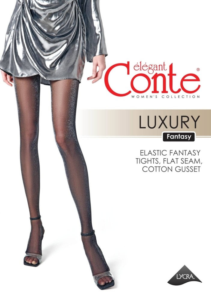 CONTE LUXURY Колготки женские с люрексом LUXURY