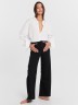 Брюки женские джинсовые wide leg fit в черном цвете 2024-2DTW511-4 Mark Formelle