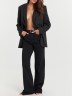 Брюки женские джинсовые wide leg fit в черном цвете 2024-DTW1303-1 Mark Formelle