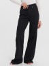 Брюки женские джинсовые wide leg fit в черном цвете 2024-DTW1303-1 Mark Formelle