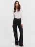 Брюки женские джинсовые wide leg fit в черном цвете 2024-DTW1303-1 Mark Formelle