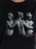 Футболка женская черная с принтом и надписью "The three graces" 112934 Mark Formelle