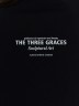 Футболка женская черная с принтом и надписью "The three graces" 112934 Mark Formelle