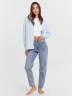 Брюки женские джинсовые Mom Fit в голубом цвете 2024-DTW402-2 Mark Formelle