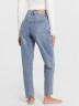 Брюки женские джинсовые Mom Fit в голубом цвете 2024-DTW402-2 Mark Formelle