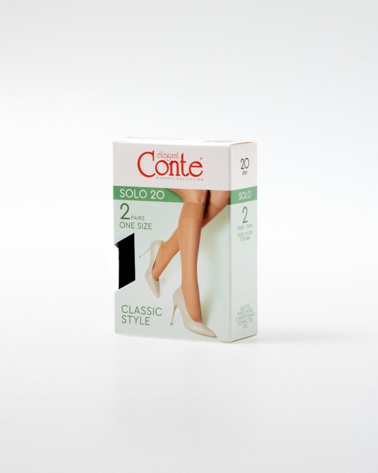 CONTE SOLO 20 (2 пары) Гольфы женские коробка