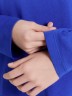 Пижама для девочек синяя с новогодним принтом 567740
