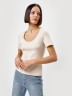 Футболка женская regular fit в светло-бежевом цвете 112806 Mark Formelle