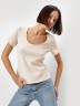 Футболка женская regular fit в светло-бежевом цвете 112806 Mark Formelle