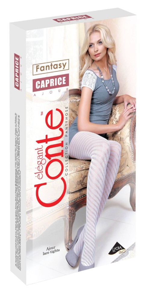 CONTE CAPRICE Ажурные хлопковые женские колготки