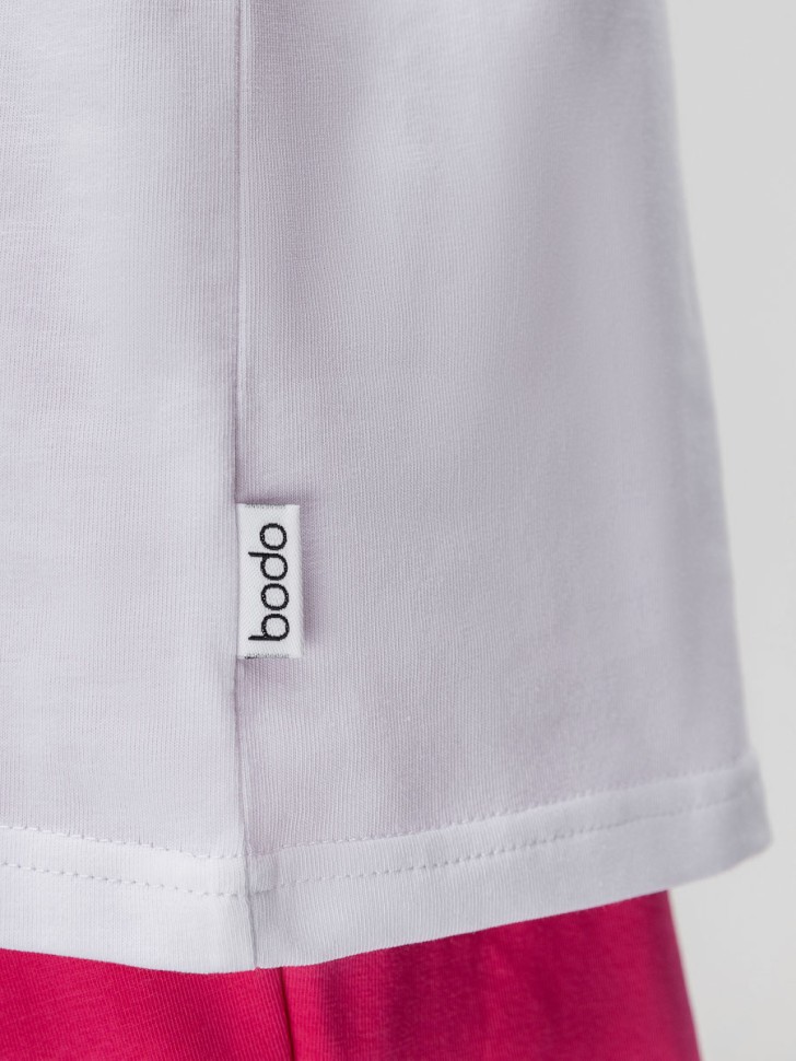 Костюм 11-528МU белый (малиновый) Bodo