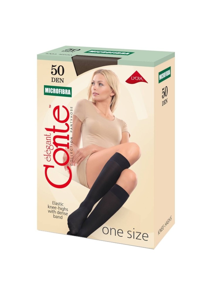 CONTE MICROFIBRA 50 (1 пара) Гольфы женские Conte elegant