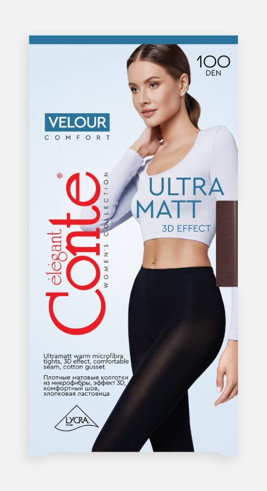 CONTE VELOUR 100 Экстраматовые Колготки женские