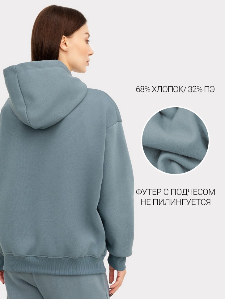 Худи женское в сине-морском оттенке 302775-1 Mark Formelle