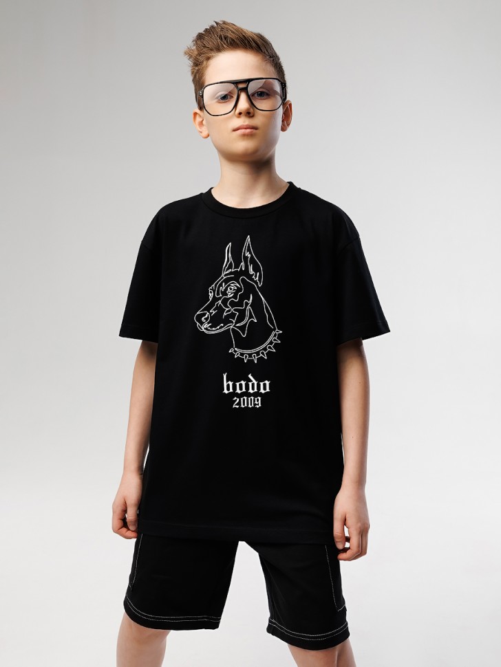 Футболка 36-95MU черный Bodo