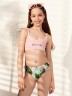 Купальник для девочек раздельный с тропическим принтом и надписью "summer vibes" 707781 Mark Formelle