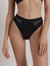 CONTE RIB WITH MESH LBR 2496 Трусы «бразилиана» из хлопка и эластичной сеточки LBR 2496 Conte elegant