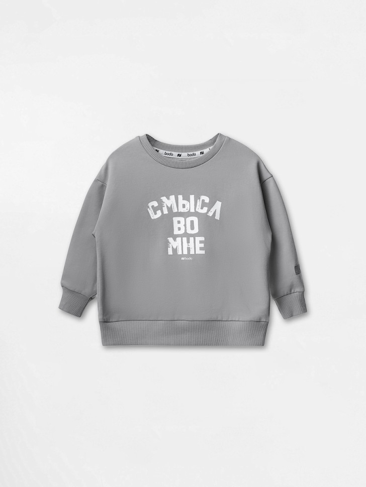Свитшот 55-15MU серый Bodo