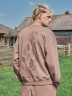 Свитшот мужской таупово-бежевый с растительным орнаментом 121894 Mark Formelle