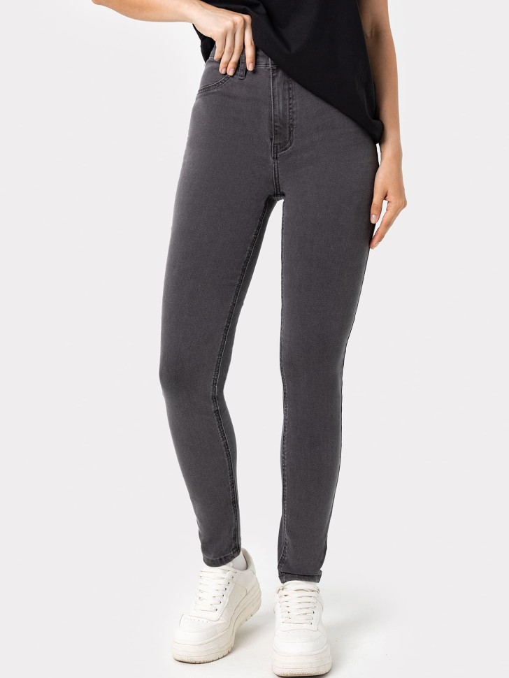 Брюки женские джинсовые jeggins в сером оттенке 2023-DTW801-2 Mark Formelle
