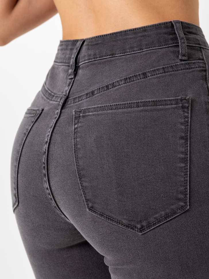 Брюки женские джинсовые jeggins в сером оттенке 2023-DTW801-2