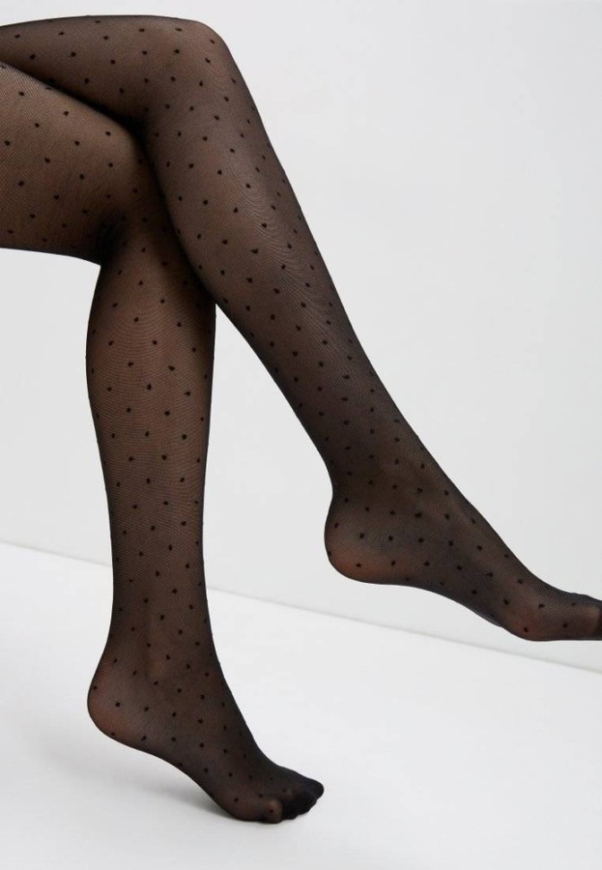 CONTE DOTS SLIM Колготки женские в точку с утягивающими шортиками DOTS SLIM