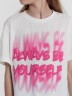 Футболка для девочек белая с надписью "Always be yourself" 117915 Mark Formelle