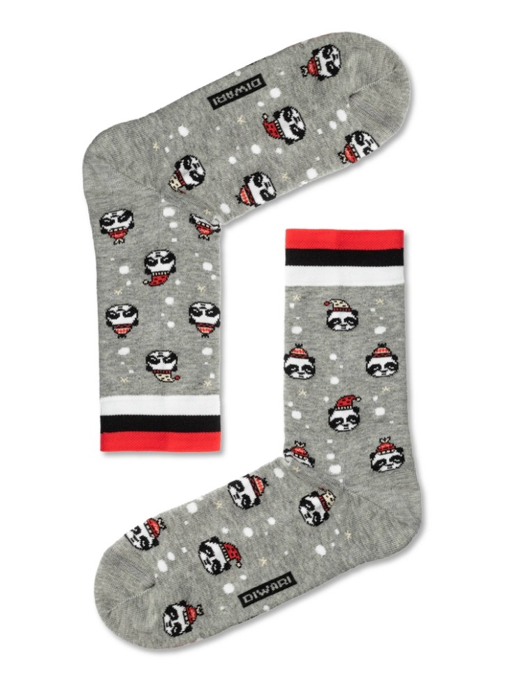 DIWARI NEW YEAR Новогодние носки «Xmas panda» 518 DIWARI
