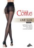 CONTE LINE SLIM Колготки женские с имитацией шва и утягивающими шортиками LINE SLIM