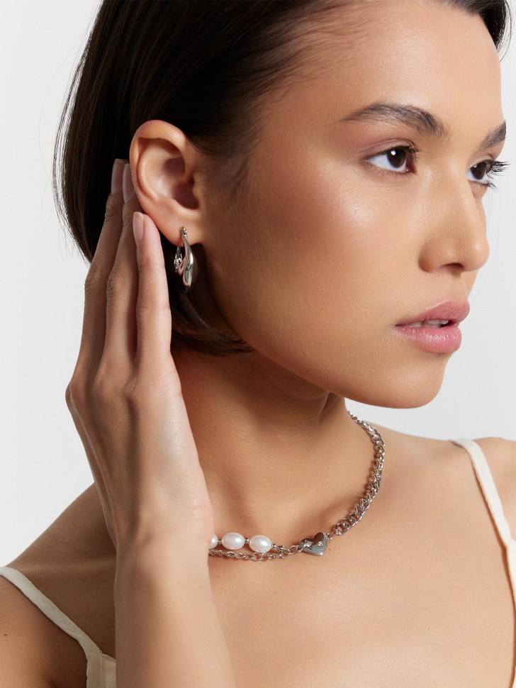 Серьги женские серебристые MIA2417009 Mark Formelle
