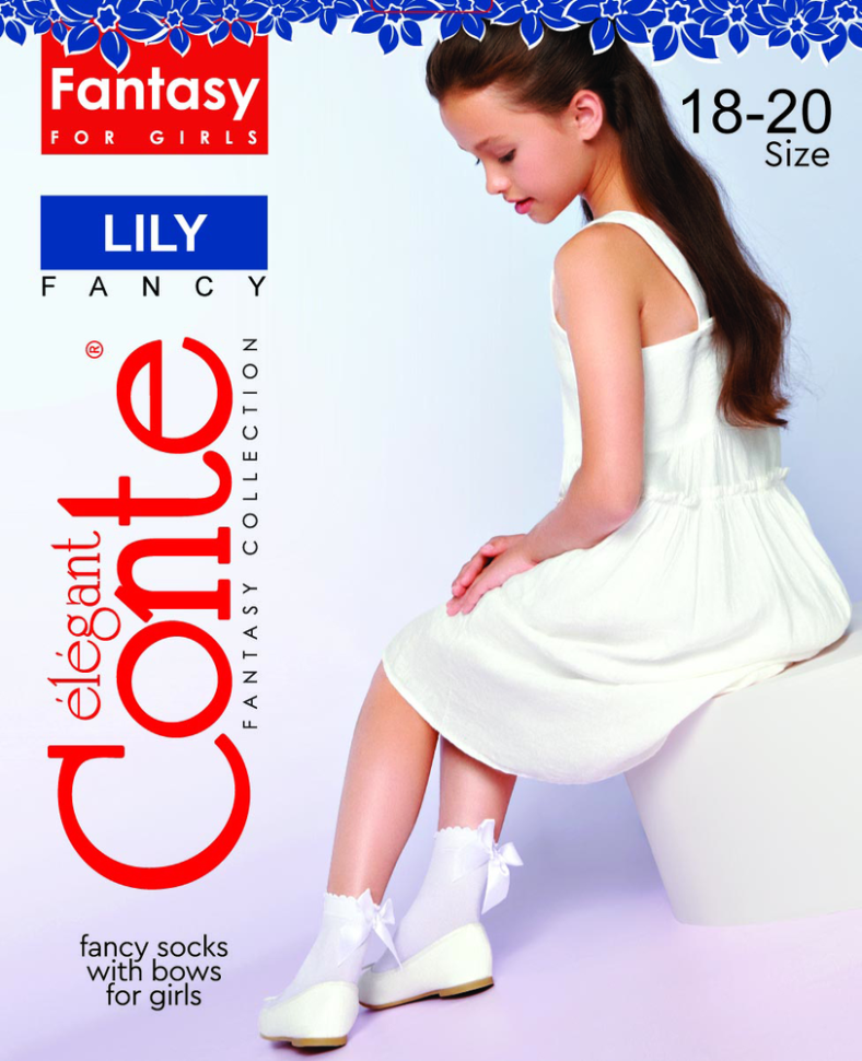 CONTE LILY Носки с бантом для девочек Conte elegant