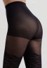 CONTE FLIRT Колготки женские с имитацией чулок и цветочным узором Conte elegant