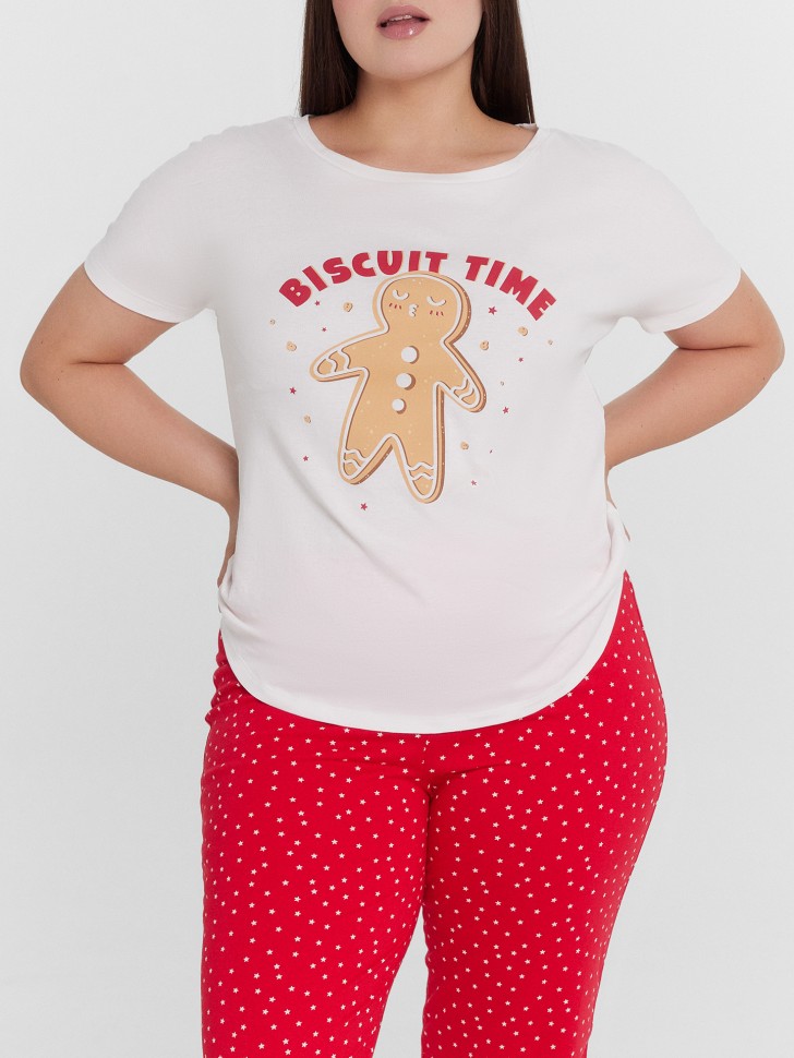 Пижама женская с принтом "biscuit time" 592300 Mark Formelle