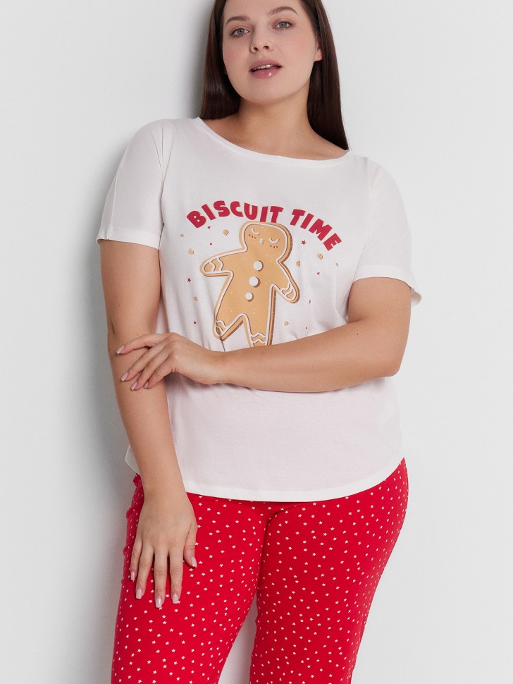 Пижама женская с принтом "biscuit time" 592300 Mark Formelle
