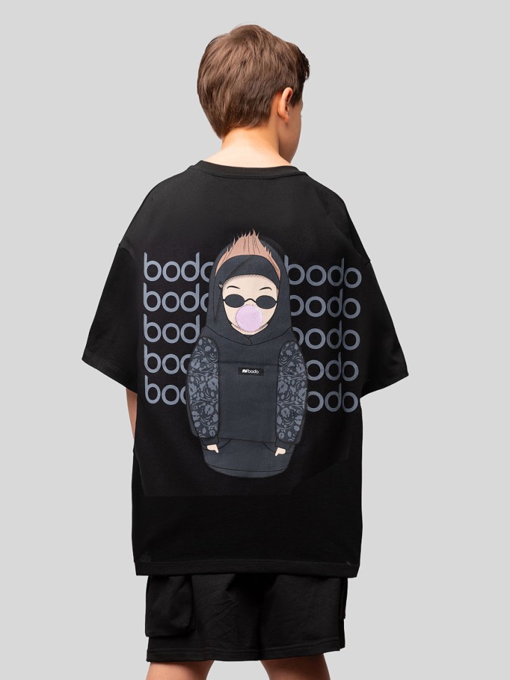 Футболка 36-137MU черный (серый) Bodo