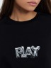 Футболка женская оверсайз черная с принтом "Play" 112953 Mark Formelle