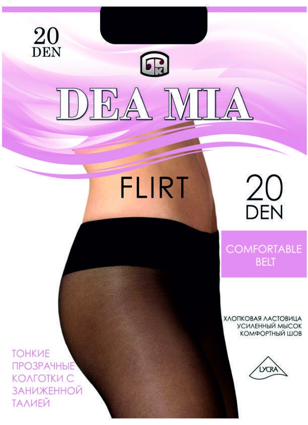 Dea Mia FLIRT 20 Колготки женские (заниженная талия) DEA MIA