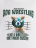 Футболка мужская белая с принтом "Dog wrestling" 111927 Mark Formelle