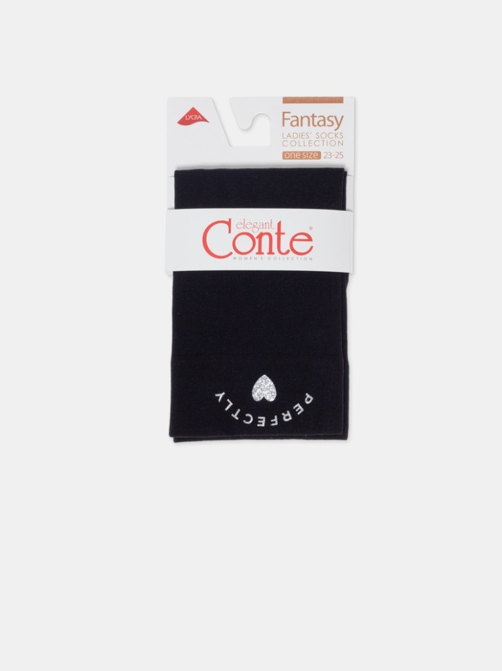 CONTE FANTASY Матовые носки с сияющей термоаппликацией Perfectly Conte elegant