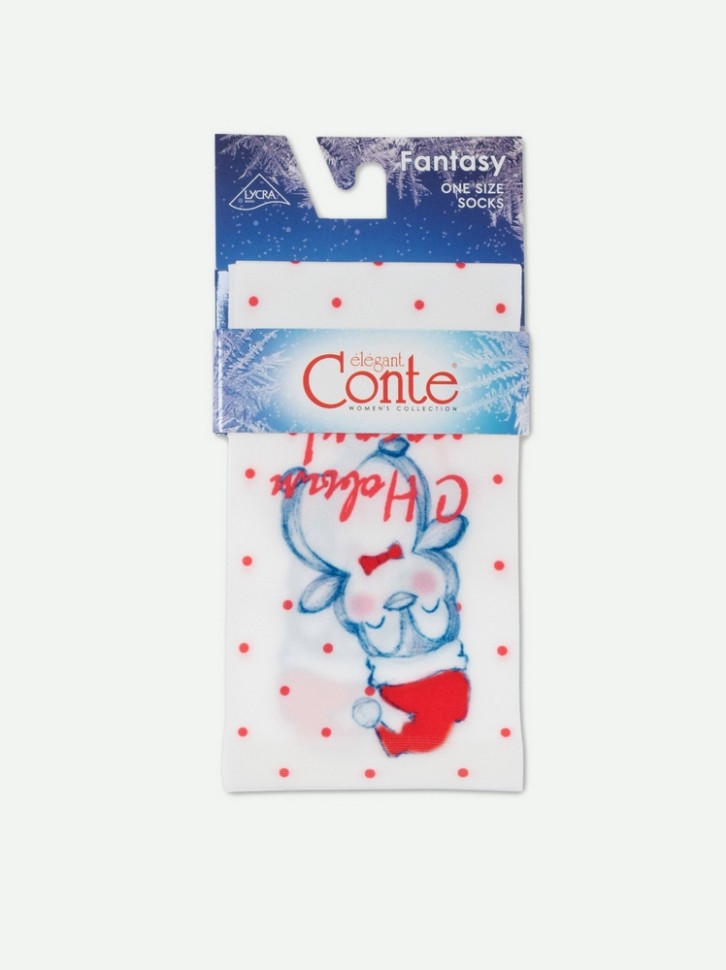 CONTE FANTASY 70 Носки с новогодними рисунками 128 Conte elegant