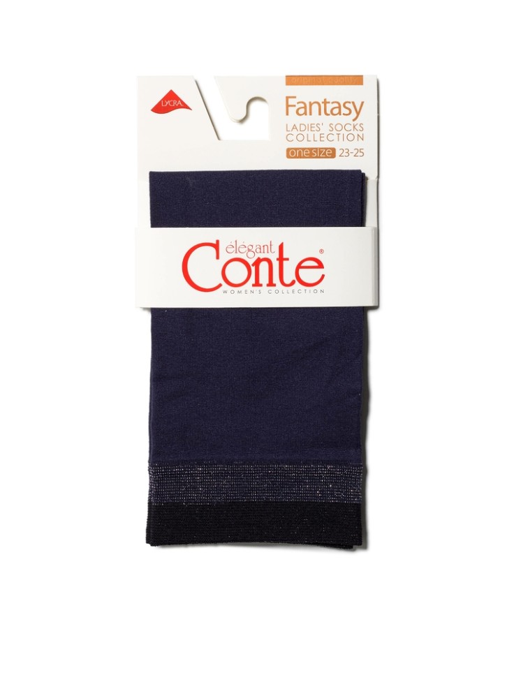 CONTE FANTASY Носки с сияющим бортиком из двухцветного люрекса Conte elegant