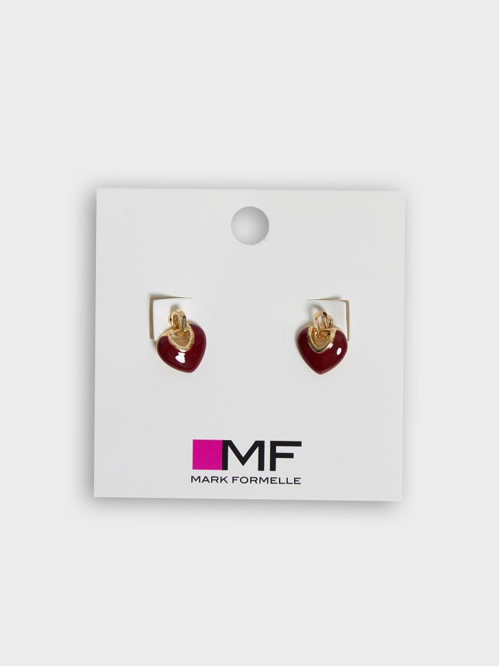 Серьги женские в виде сердец MIA2417010 Mark Formelle