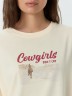 Футболка женская желтая с надписью "Cowgirls" 112953 Mark Formelle