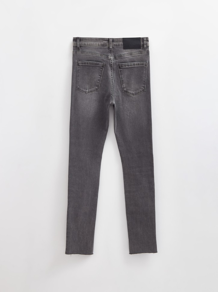 CONTE CON-701 Джинсы skinny с высокой посадкой и эффектом потертости Conte elegant