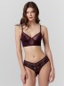 Бюстье женское бордовое из кружева и сетки 512555 Mark Formelle